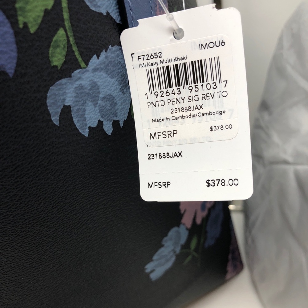 Coach Floral Signature Reversible Tote +Wristlet - Picture 8 of 8